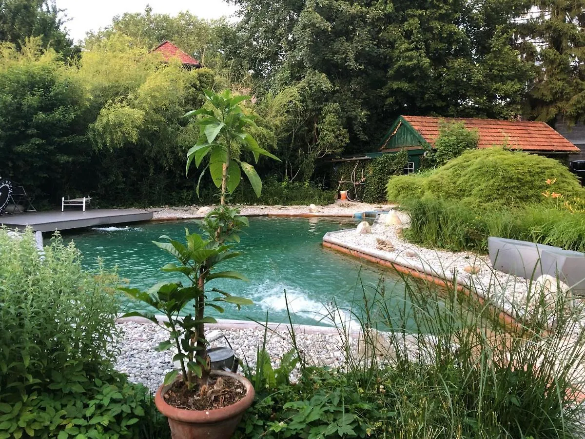 Haus Mit Sauna Und Privatem Badeteich In Anif Bei Salzburg
